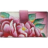 Anna by Anuschka Women's Hand Painted Genuine Leather Two Fold Organizer Wallet