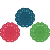 OFXDD Platter Egg Tray - Pack of 3 - Plastic Plate for Eggs Serving - Easter Deviled Egg Platter - Decorative Boiled Eggs Plate - 9.44"