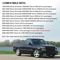 Dash Cover Mat Fit for 1999-2006 GMC Sierra/Chevy