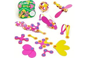 Clixo Itsy Magnetic Toy for Kids - Flexible, Durable, Imagination-Boosting Magnet Building Toy. Educational Multi-Sensory STEM Experience. Great as a Travel Game. Ages 4-99. 18 Piece Pack