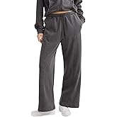 Champion Womens Vintage Wash Wide-Leg Pants, 31", C Logo