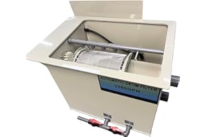 elelife Drum Filter RDF Fully Automatic Water Filter System, Canister Filter for Aquariums up to 4000 GPH，Efficient UV lamp,316L Stainless Steel Clean Nozzle and 200 mesh Sieve (4000GPH)