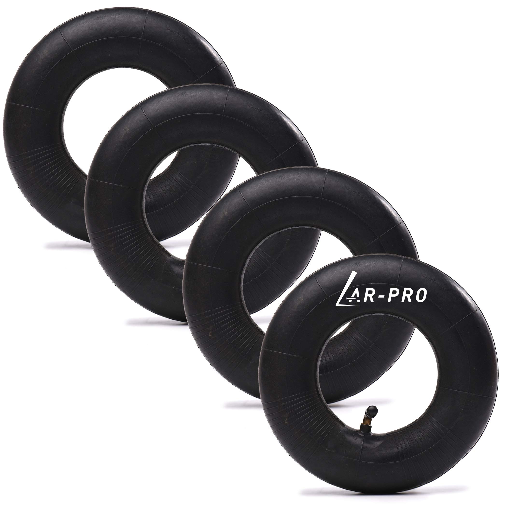 Photo 1 of AR-PRO (4 PACK) 2.80/2.50-4 Inner Tube for Hand Trucks, Utility Cart, Lawn Mowers, Wheelbarrows, Dollys, Scooters, Replacement 2.80-4 2.50-4 Tire Inner Tube with TR87 Bent Valve Stem