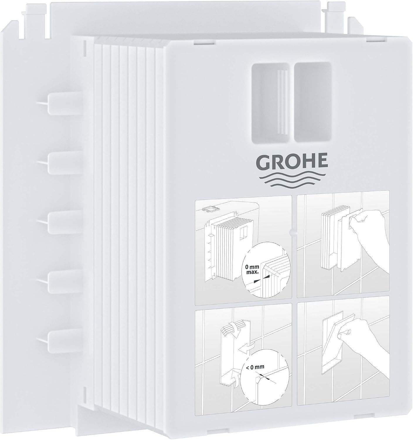 GROHE Rapid Sl Inspection Shaft for Small Flush Plates 40911000, Silver