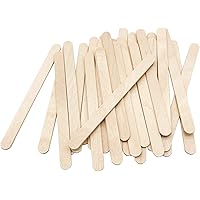 200 Pcs Craft Sticks Ice Cream Natural Wood Popsicle 4.5 inch Length Treat Pop for DIY Crafts