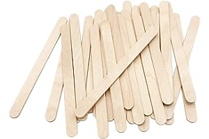 KTOJOY 200 Pcs Craft Sticks Ice Cream Sticks Natural Wood Popsicle Craft Sticks 4.5 inch Length Treat Sticks Ice Pop Sticks f