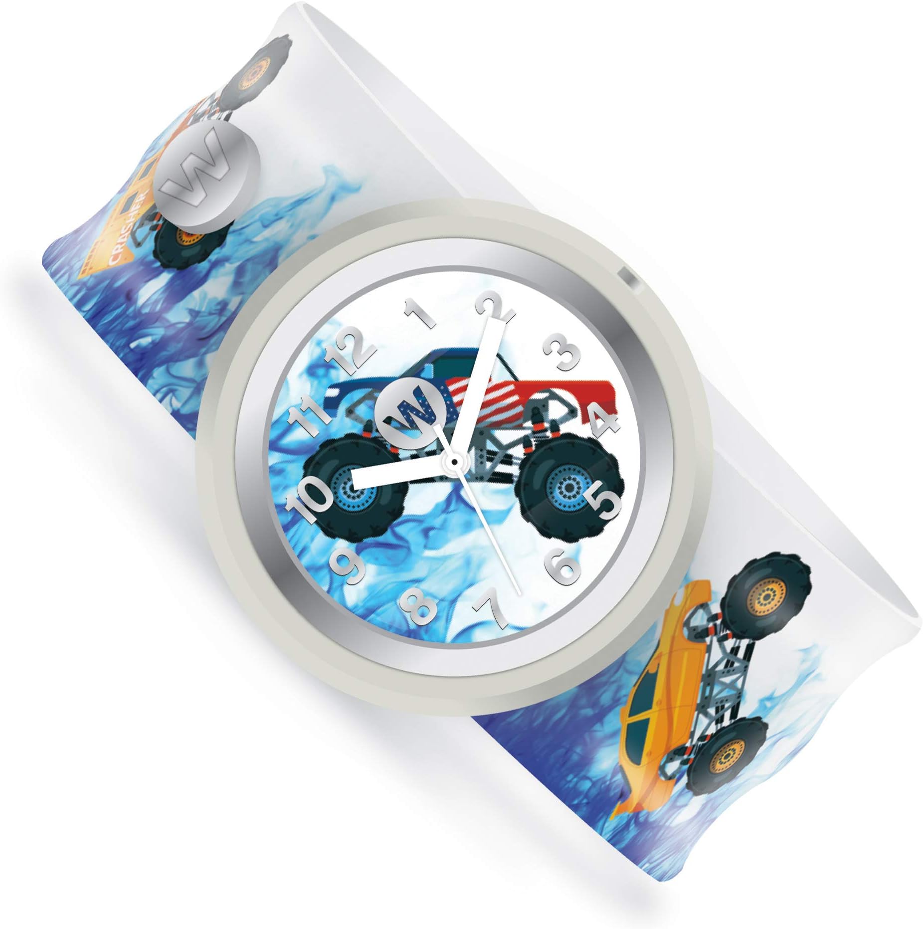 Watchitude Slap Watch - One Size, Boys and Girls, Plunge Proof, Removable Analog Face, Colorful and Inspiring, Interchangeable Silicone Bands, Fun and Inspiring Bracelet Watches