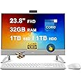 Dell Inspiron 24 5420 AIO Desktop 23.8" FHD AIT Touchscreen Intel 10-core i7-1355U Processor 32GB DDR4 1TB SSD + 1TB HDD USB-C HDMI Pop-up FHD RGB Camera Waves MaxxAudio Pro Win11