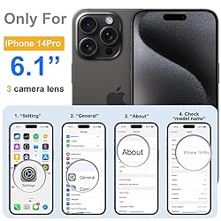 ROYBENS for iPhone 14 Pro Matte Clear Case