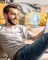 Gaiatop USB Desk Fan, Small But Powerful, Portable