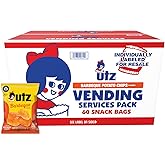 Utz Barbeque Potato Chips, 1 oz Bags (60 Count) | Cooked in 100% cottonseed oil, individually wrapped for vending machines, gluten-free, cholesterol-free, trans-fat-free