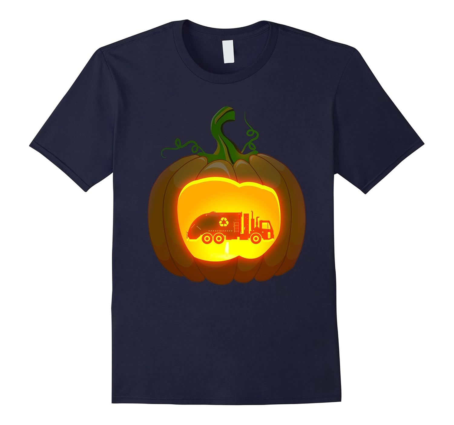 garbage truck Pumpkin Halloween shirt-ANZ