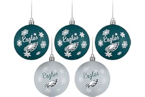 FOCO Dallas Cowboys NFL 5 Pack Shatterproof Ball Ornament Set