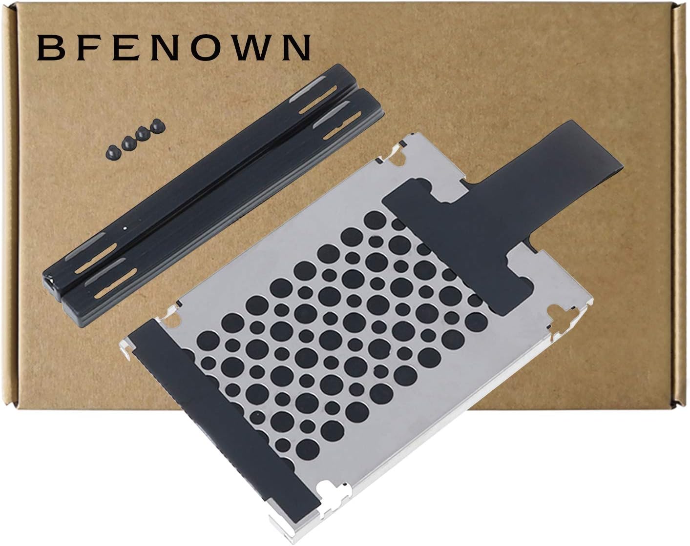 Bfenown 9.5mm Hard Driver SSD HDD Caddy with Rails for IBM/Lenovo Thinkpad T510 T520 T530 T520i W520 Laptop SSD/HDD Computer Replacement