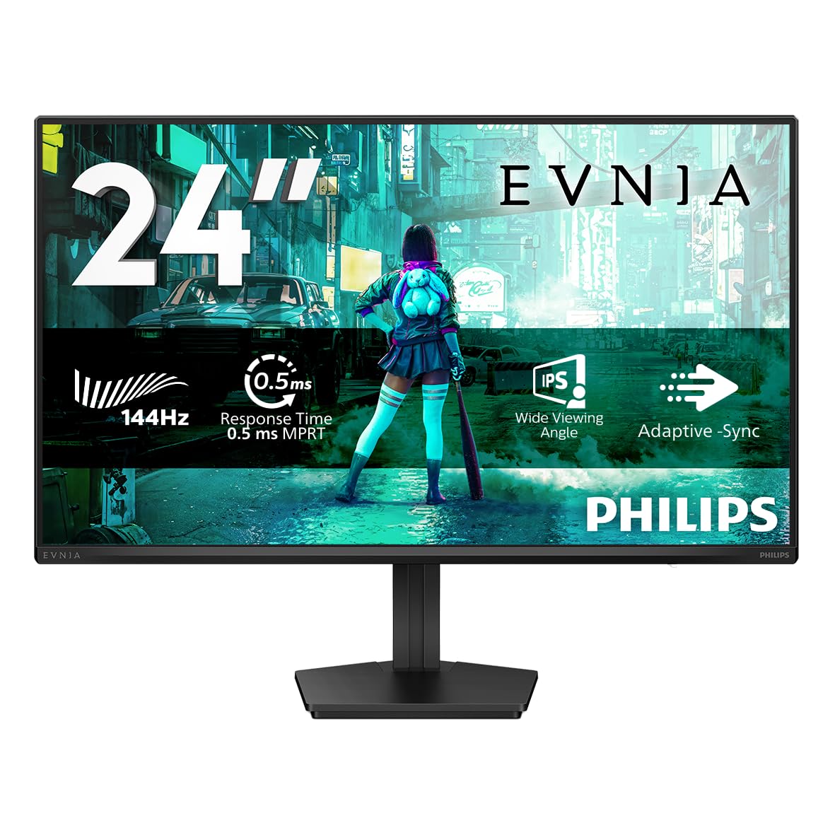 Philips Evnia 24M2N3200NF - 24 Zoll Full HD Gaming Monitor, 144 Hz, 1 ms MPRT, FreeSync, G-Sync comp. (1920x1080, HDMI 2.0, DisplayPort 1.4) schwarz 2