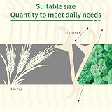 Y-Kelin Dental Floss Picks Eco Wheat Straw 100 Count Vegan Cruelty Free view 5