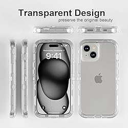 Follaroma for iPhone 15 Plus Case, Heavy Duty