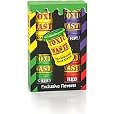 Toxic Waste Amazon Exclusive Sour Candy Drums, Variety Bundle, 4 Pack | Purple, Yellow, Green, and Red collectible containers, great gift or sampler, reusable and fun