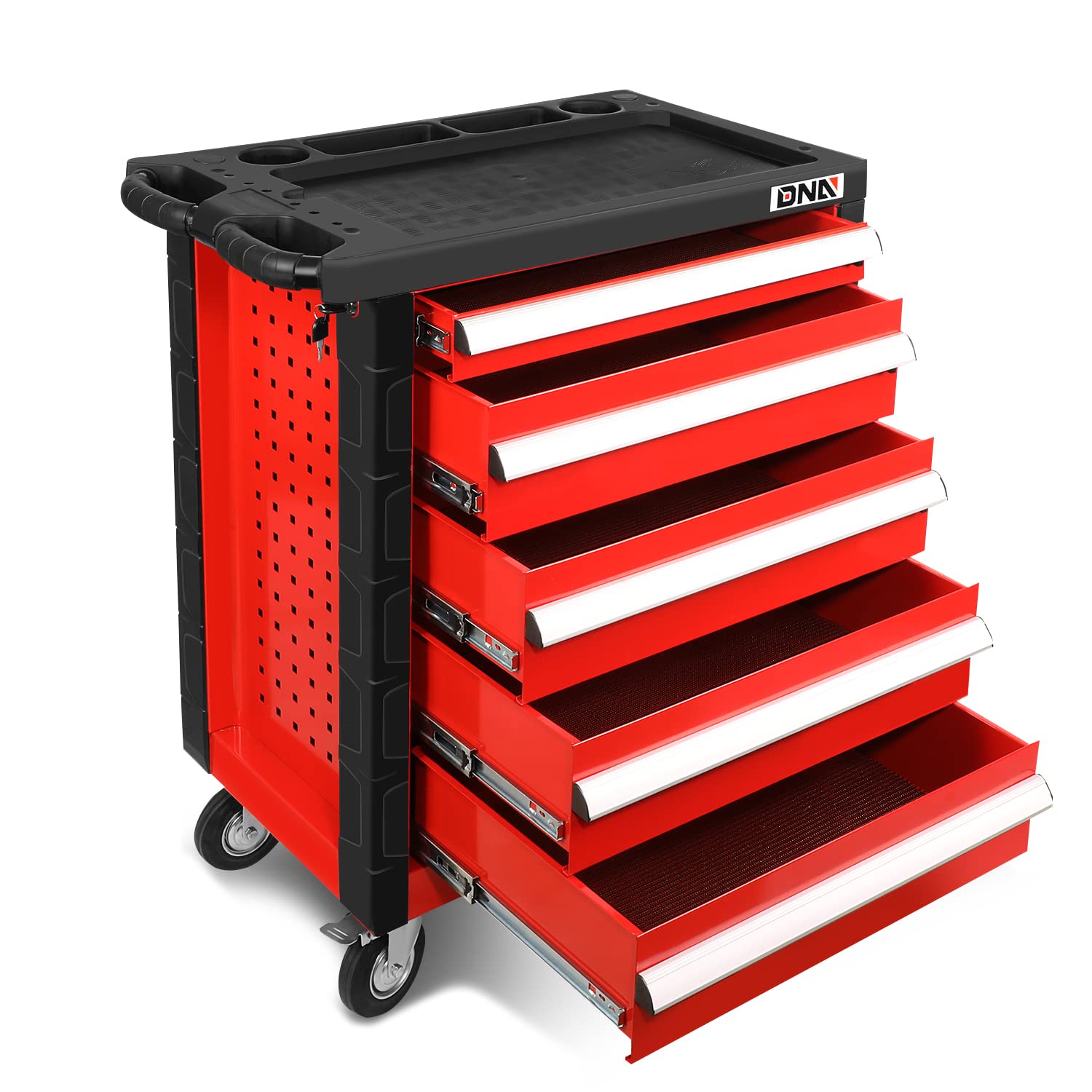 DNA MOTORING 5-Drawer Rolling Tools Chest, Rolling