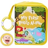 Lilian&Gema Baby's My First Photo Album – Soft Photo Album for Baby with Adorable Design, Holds 17 4x6 Pictures, Perfect Baby