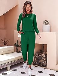 Ekouaer Women's Pajama Sets Casual 2Pcs Sleepwear