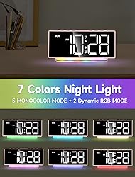 Cadmos Modern Curved Cute Digital Alarm