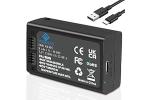 POEOSAS VB30 Type-C Direct Charging Port Battery(3300mAh) Compatible with GODOX V1/V850 III/V860 III/MF-R76/Ring 72/AD100 PRO