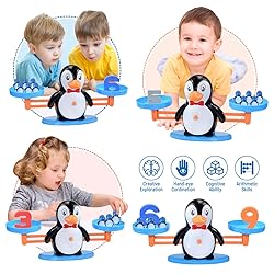 BAKAM Penguin Balance Scale Number Counting Blocks