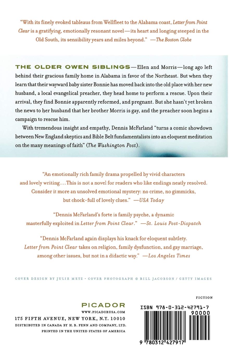 Amazon Com Letter From Point Clear 9780312427917 Mcfarland Dennis Books