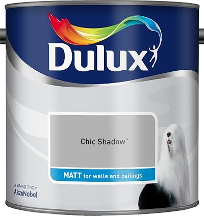 Dulux Chic Shadow Matt Emulsion Paint 2.5L Wall Ceiling Smooth Coverage