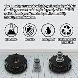 SyiXute 2 Pcs IBC Tank Adapter S60x6 Coarse Thread 1/2" Tap Valve Black view 7