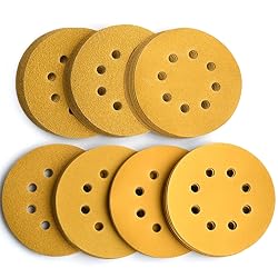 Aiyard 5-Inch 8-Hole Hook and Loop Sanding