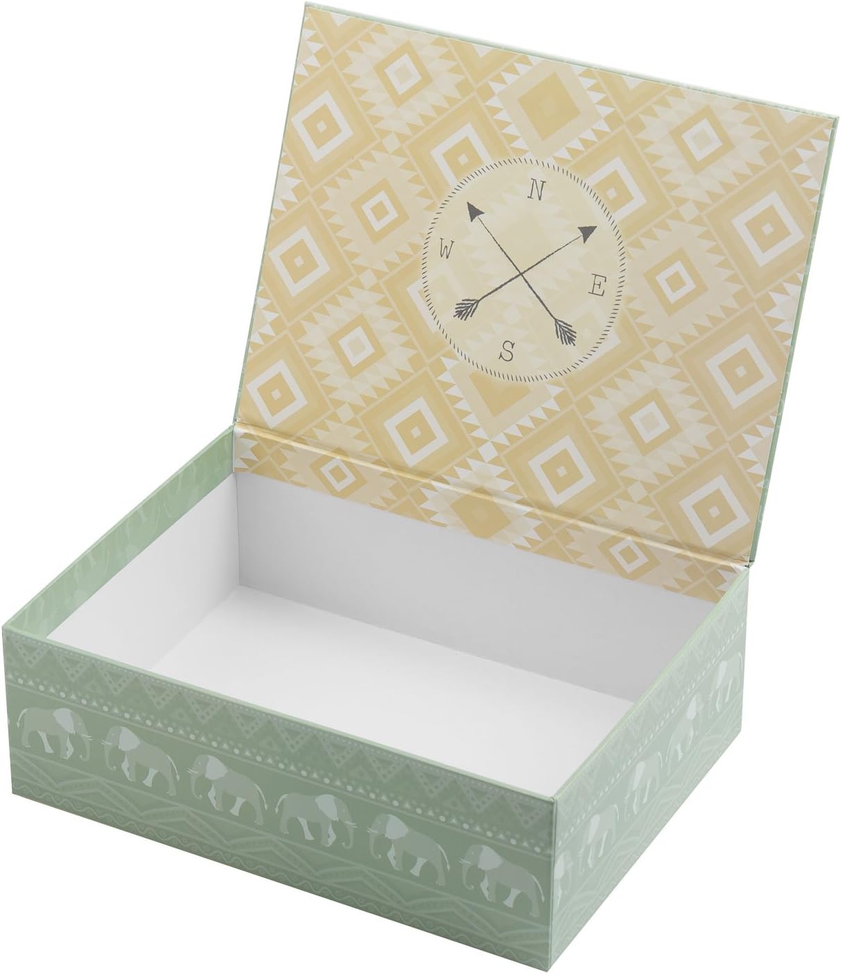 Creibo CBOX005 - Caja Cartón Decorada Mapa Mundo: Amazon.es: Hogar