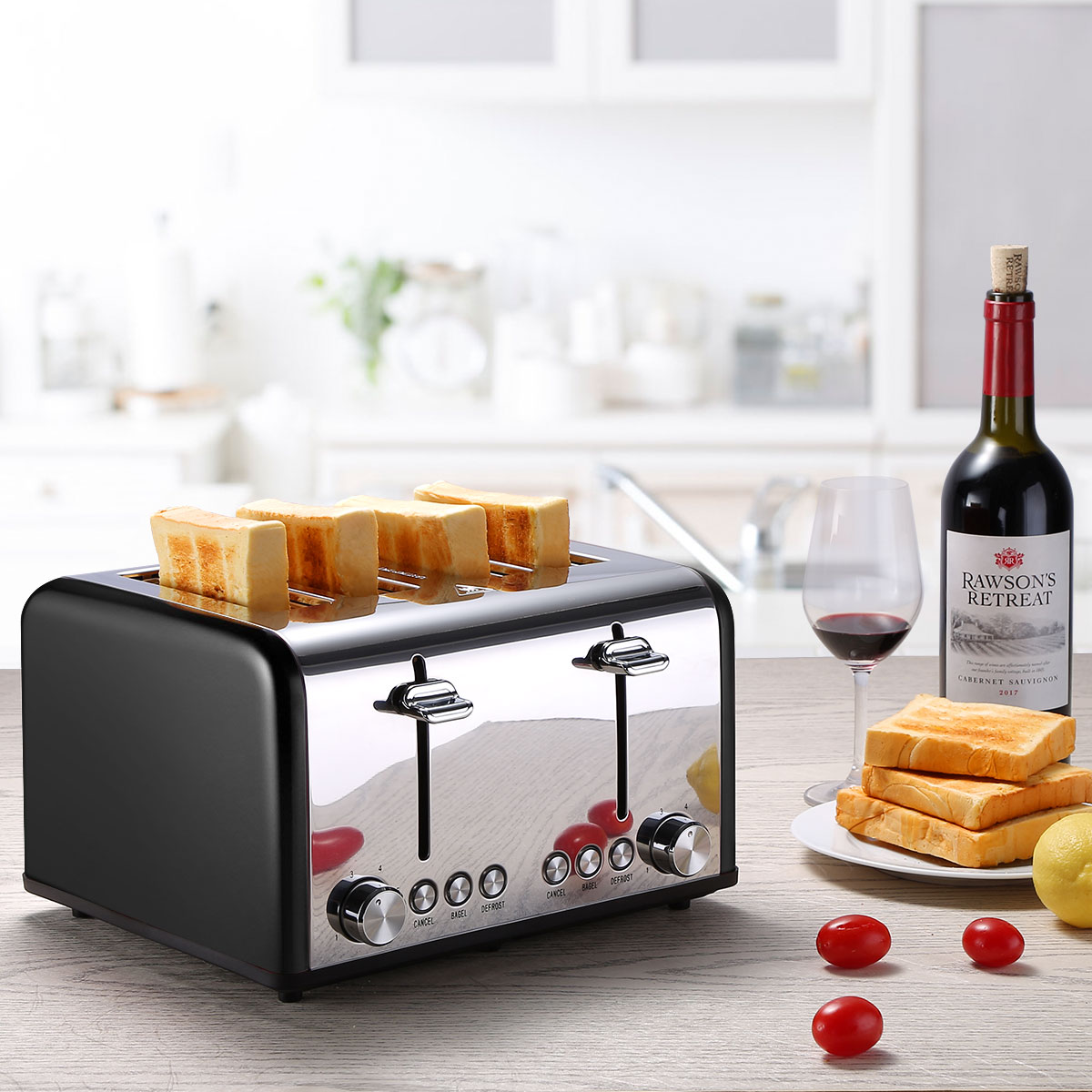 6 Toaster+CUSIBOX+Stainless+DEFROST+Function