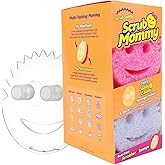 Scrub Daddy 6 Scrub Mommy Kitchen Sponges & 1 Daddy Caddy Sponge Holder - Scratch-Free for Dishes & Multipurpose Cleaning - B