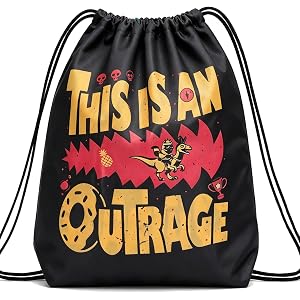 AICase for Dungeon Crawler Carl Merch Gifts Inspired Drawstring Bag | This is an Outrage Princess Donut Backpack Hocky Sports