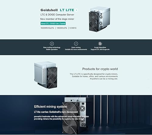 New Goldshell LT-Lite LTC Doge Miner 1620MH/s 1450W Super