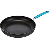 Amazon Basics Hard Anodized Non-Stick 12.5-Inch Skillet, Turquoise