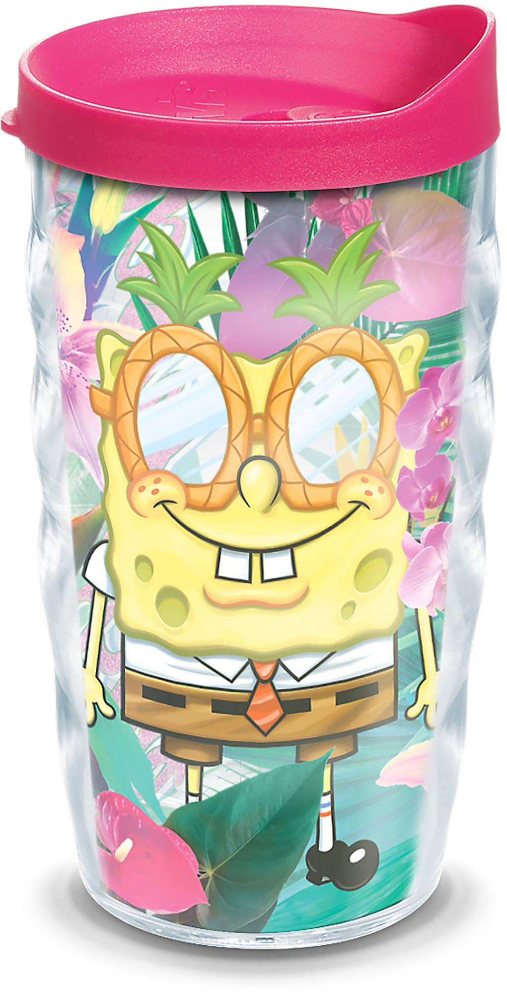 Tervis Nickelodeon™ - Spongebob Squarepants Made in USA Double Walled Insulated Tumbler Travel Cup Keeps Drinks Cold & Hot, 10oz Wavy, Tropical