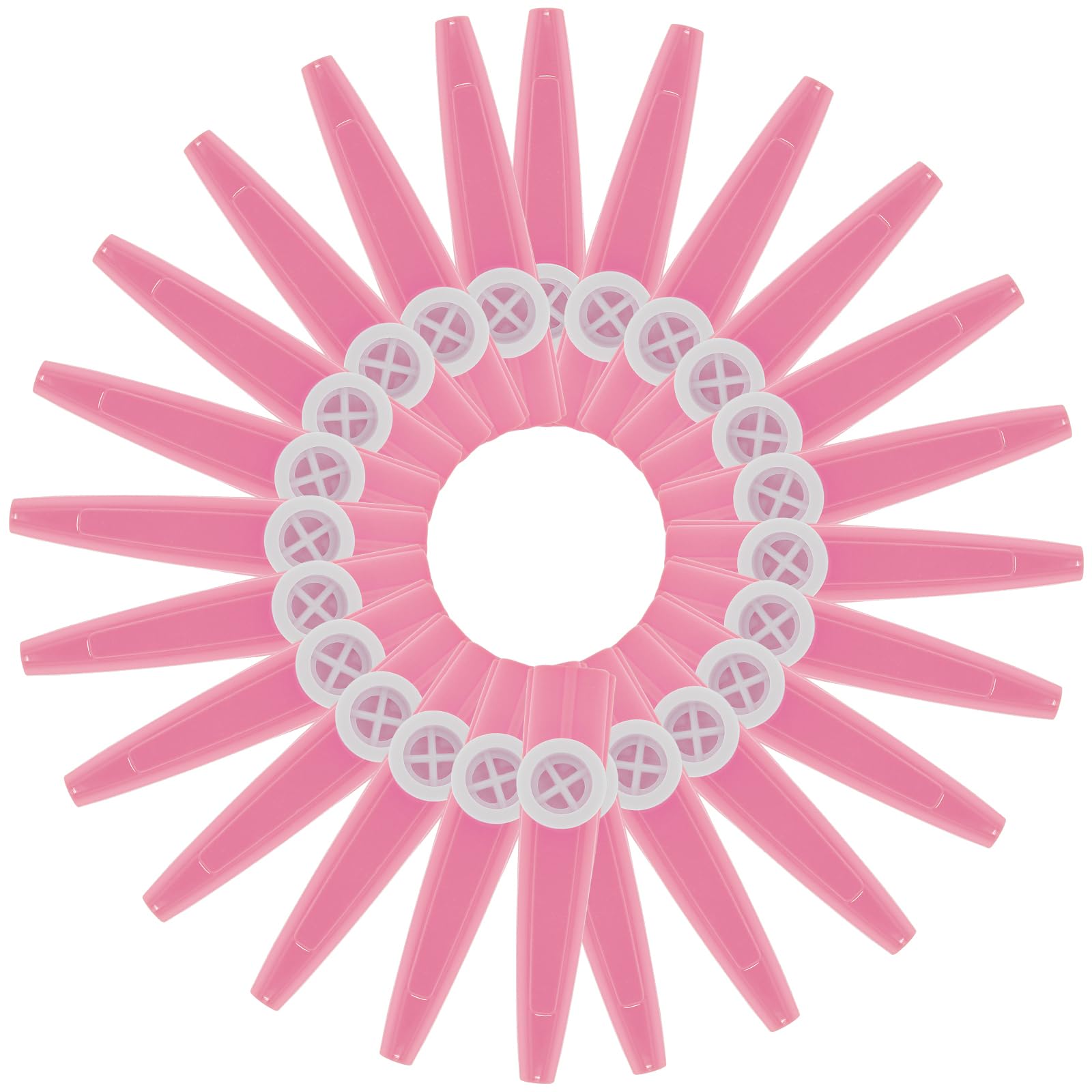 Photo 1 of 24 Pieces Plastic Kazoos, Kazoo Musical, Good Companion for Guitar Violin Piano Keyboard Ukulele, Gift for Christmas Gifts Party Favors. (Pink)