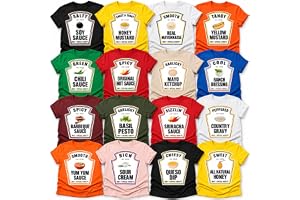 Halloween Family Matching Condiments, Spice Girl, M, Seven Dwarfs Shirt | Weather Forecast, Taco, Seven Dwarfs, M Faces Shirt