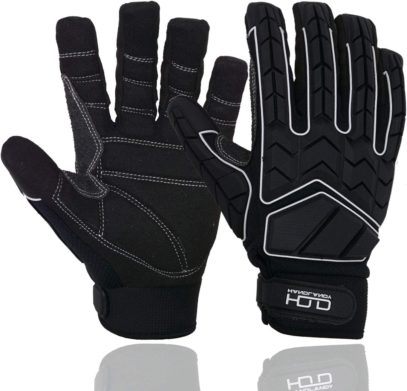 HANDLANDY Anti Vibration Gloves, SBR Padding, TPR Protector Impact