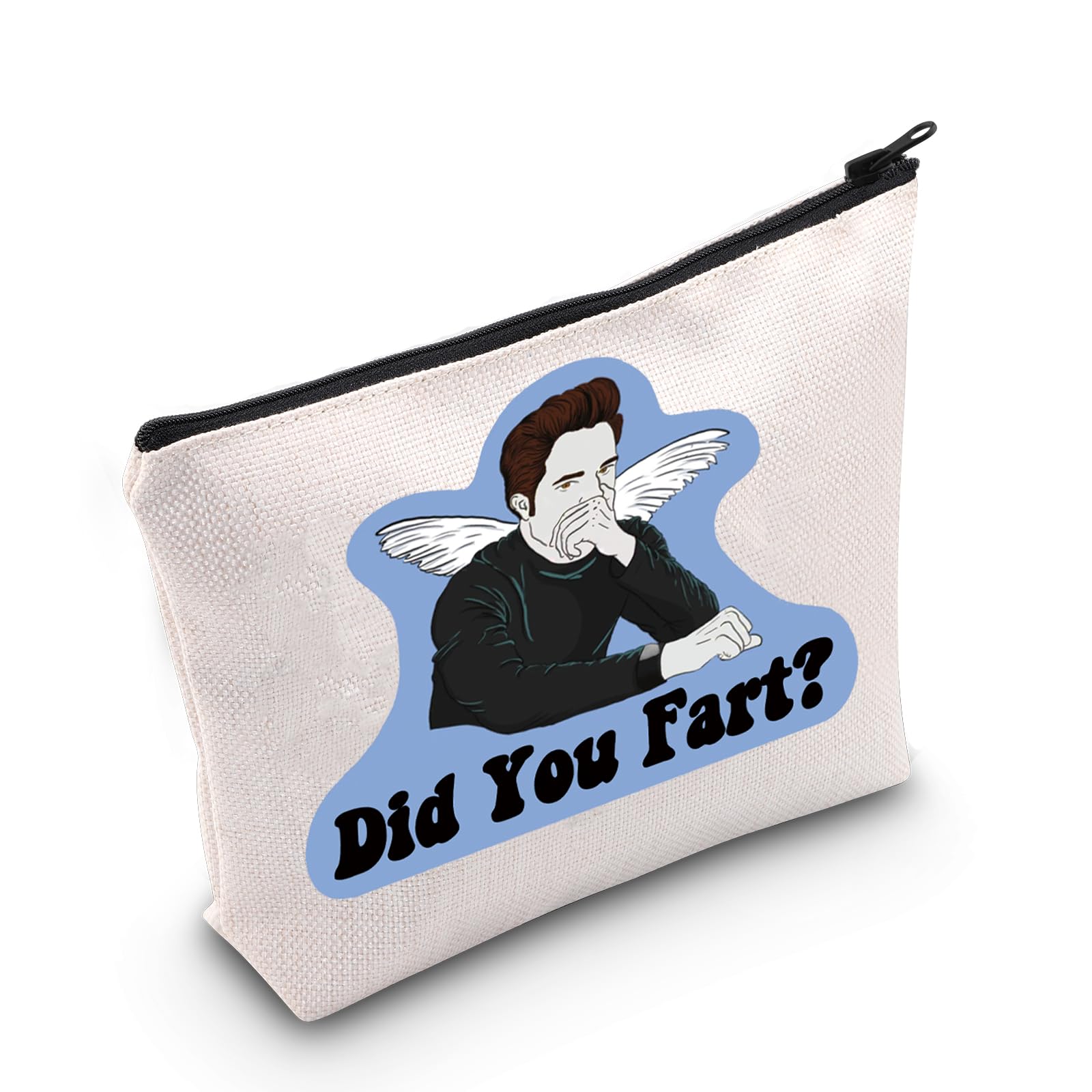 MYSOMY Twilight Inspired Gift Edward Inspired Makeup Bag Edward Fandom Gift Funny Edward Cosmetic Bag Movie Fans Gift (You Fart Bag)