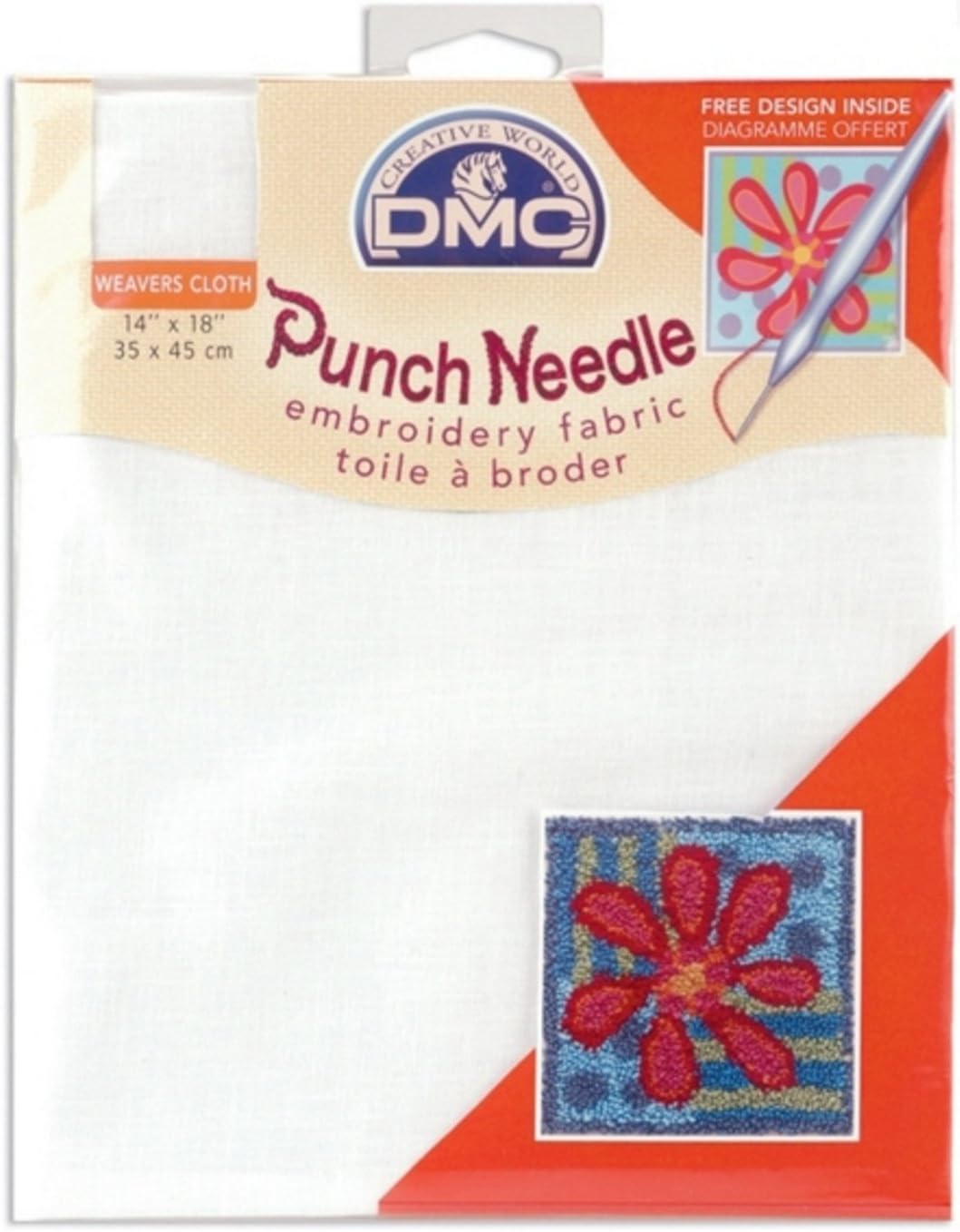 White Punch Needle Fabric Amazon.co.uk Kitchen & Home