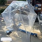 Clear Engine Storage Bags, Heavy-Duty PE Covers for Engine Storage | 5/10-Pack options, 2 sizes: 39.4&times;47.2 in &amp; 55.1&times;55.1 in. Clear PE covers protect engines from dust and debris.