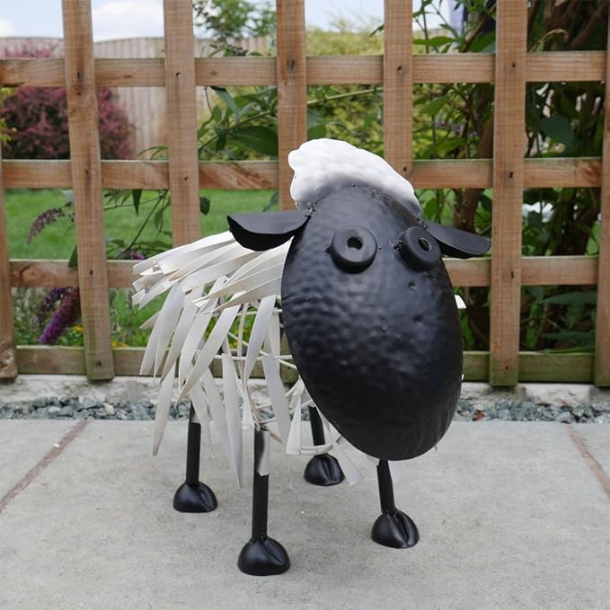 Best Value Here Metal Sheep Lamb Garden Ornament Farm Yard Animal Patio