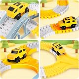 TODARRUN Construction Race Track Toys with 6 Vehicles and Flexible Track Set view 4