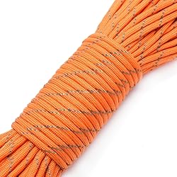 100FT Reflective Paracord 7 Core Parachute Cord