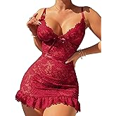 Girece Sexy Lingerie for Women Lace Lingerie Babydoll Dress Intimate Apparel Gift for Her