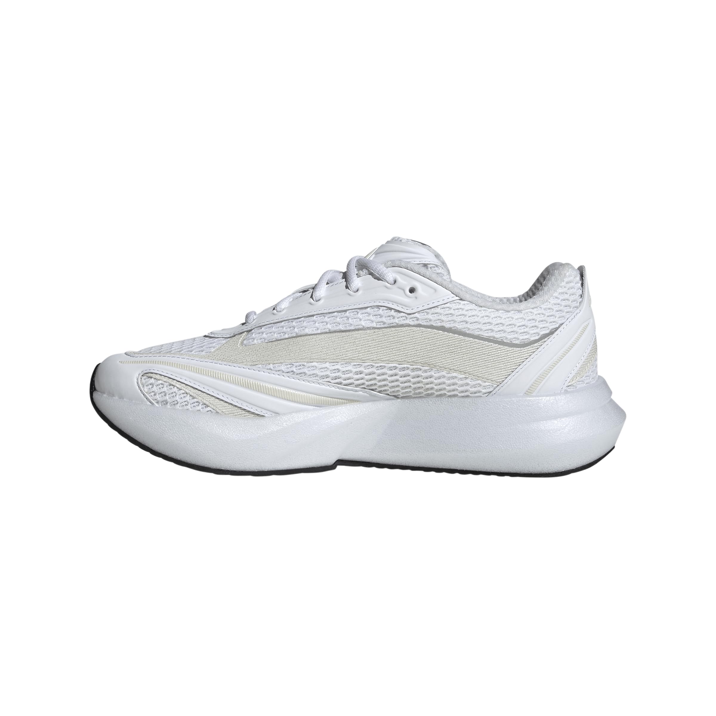 adidas Women’s Lightblaze Glow, White/White/Zero Metallic, 6